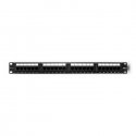 QOLTEC 54475 Patch panel RACK 24 connections cat.5E UTP Black QOLTEC 54475 Patch panel RACK 24 connections cat.5E UTP Black