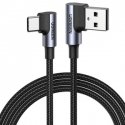 USB-C to USB-A 2.0 Angled Cable UGREEN US176, 3A, 3m (Black) USB-C to USB-A 2.0 Angled Cable UGREEN US176, 3A, 3m (Black)