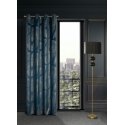 Eurofirany LIMITED COLLECTION MUSA2A Night curtain in soft velvet with banana leaf pattern, 140X250 cm, loops / rings, color: da Eurofirany LIMITED COLLECTION MUSA2A Night curtain in soft velvet with banana leaf pattern, 140X250 cm, loops / rings, color: da