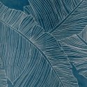 Eurofirany LIMITED COLLECTION MUSA2A Night curtain in soft velvet with banana leaf pattern, 140X250 cm, loops / rings, color: da Eurofirany LIMITED COLLECTION MUSA2A Night curtain in soft velvet with banana leaf pattern, 140X250 cm, loops / rings, color: da