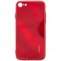 Evelatus Apple iPhone 7/8/SE2020/SE2022 Water Ripple Full Color Electroplating Tempered Glass Case Red Evelatus Apple iPhone 7/8/SE2020/SE2022 Water Ripple Full Color Electroplating Tempered Glass Case Red