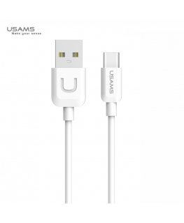 Usams US-SJ099 U-Turn Durable TPE Universal Type-C to USB Data & Fast 2A Charger Cable 1m White
