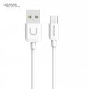 Usams US-SJ099 U-Turn Durable TPE Universal Type-C to USB Data & Fast 2A Charger Cable 1m White Usams US-SJ099 U-Turn Durable TPE Universal Type-C to USB Data & Fast 2A Charger Cable 1m White