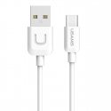 Usams US-SJ099 U-Turn Durable TPE Universal Type-C to USB Data & Fast 2A Charger Cable 1m White Usams US-SJ099 U-Turn Durable TPE Universal Type-C to USB Data & Fast 2A Charger Cable 1m White