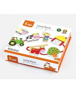Wooden piercing game for children - Ferma Viga