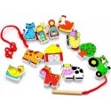 Wooden piercing game for children - Ferma Viga