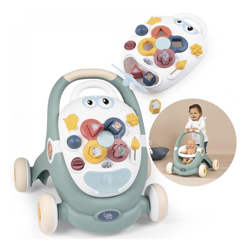 SMOBY Little Chodzik 3w1 Pchacz Interactive Wózek – 2