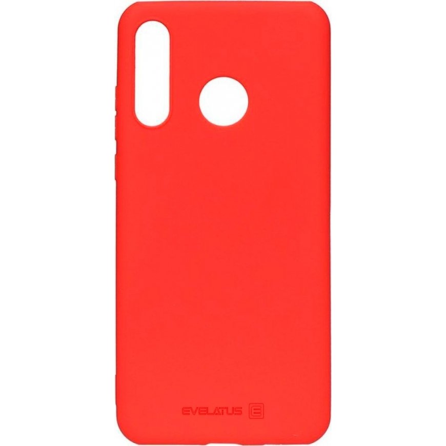 Evelatus Huawei P30 lite Nano Silicone Case Soft Touch TPU Red