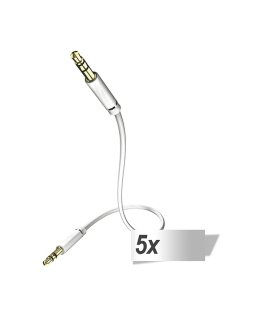 5x in-akustik Star Audio Cable 3,5 mm Jack Plug 0,75 m