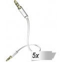 5x in-akustik Star Audio Cable 3,5 mm Jack Plug 0,75 m 5x in-akustik Star Audio Cable 3,5 mm Jack Plug 0,75 m