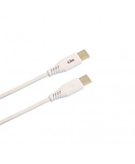 iLike Universal iLike Evelatus Charging Cable Type-C to Type-C CTT01 White