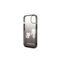 Karl Lagerfeld KLHCP14MTGKCK iPhone 14 Plus 6.7 Inch Hard Case Black / Black Gradient Ikonik Karl & Choupette Karl Lagerfeld KLHCP14MTGKCK iPhone 14 Plus 6.7 Inch Hard Case Black / Black Gradient Ikonik Karl & Choupette