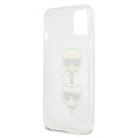 Karl Lagerfeld KLHCP13SKCTUGLS iPhone 13 mini 5,4 colių sidabrinė/sidabrinis kietas dėklas Glitter Karl`s & Choupette Karl Lagerfeld KLHCP13SKCTUGLS iPhone 13 mini 5,4 colių sidabrinė/sidabrinis kietas dėklas Glitter Karl`s & Choupette