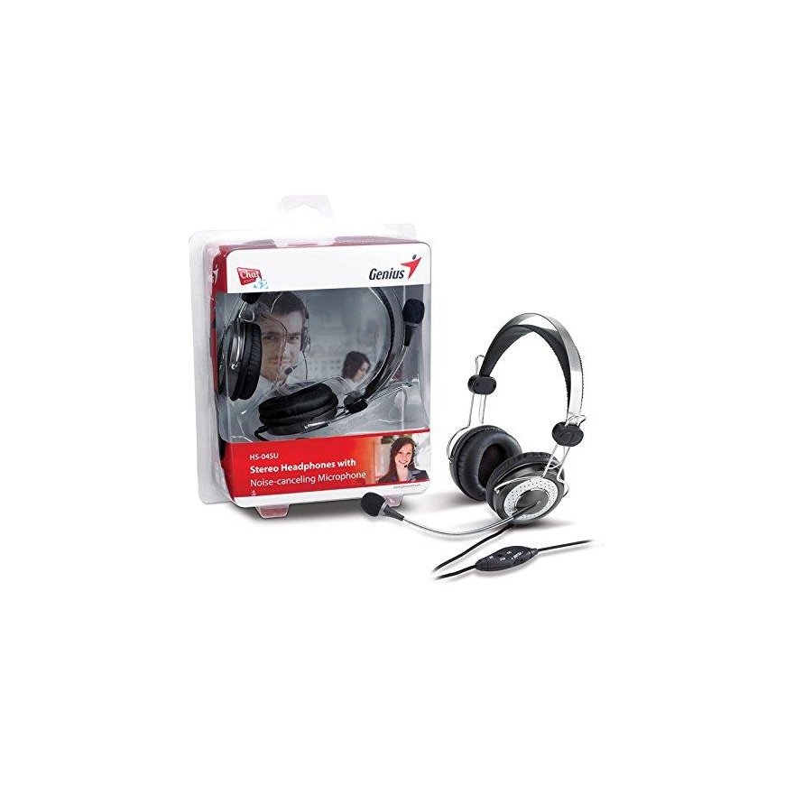KYE GENIUS Headphones HS-04 SU stereo headphones noise-cancelling microphone in line volume control in line microphone with mute – 4