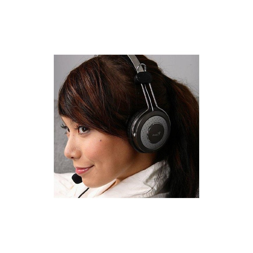KYE GENIUS Headphones HS-04 SU stereo headphones noise-cancelling microphone in line volume control in line microphone with mute – 5