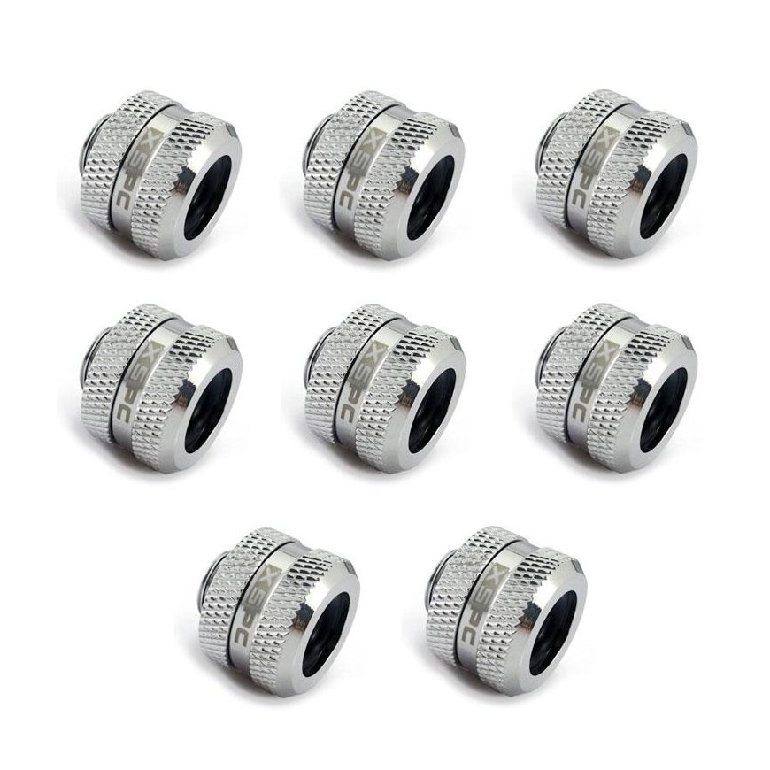 XSPC XSPC jungtis G1/4 "iki 14 mm Hardtube, chromos–8 vnt.