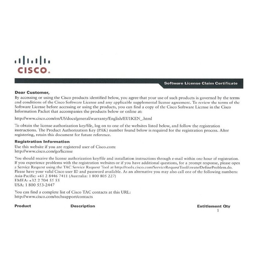 Cisco CISCO ASA 5508 DNA Essentials 5 Year