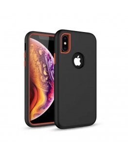 GreenGo Apple iPhone XR Defender Solid 3in1 case Black