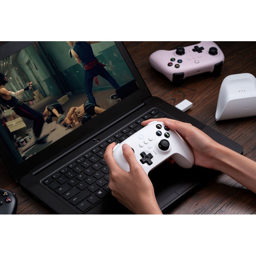 8Bitdo RET00315 mängukontroller Valge Bluetooth Juhtkang Digitaalne Android, PC – 5