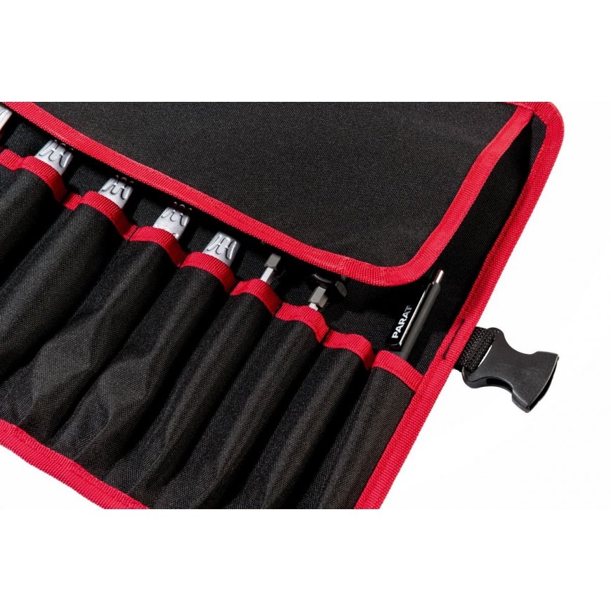 Parat BASIC Roll-Up Case 12 Musta, Punainen Nailon – 5