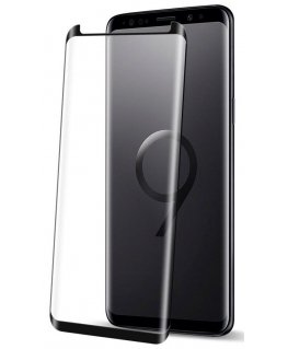 Evelatus Samsung Galaxy S9 Plus 3D Full Glue Curved Aluminosilicate Glass 9H (0.26mm) + Camera Protector