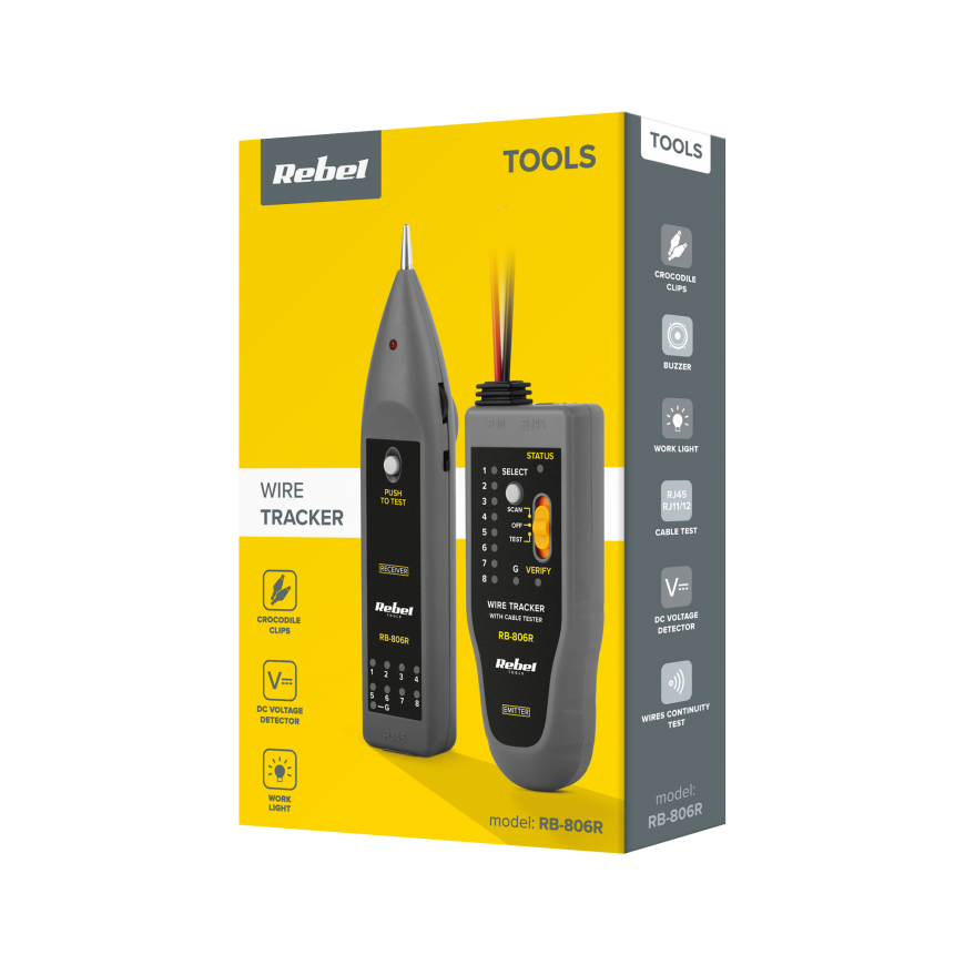 Cable tester REBEL RB-806R – 2