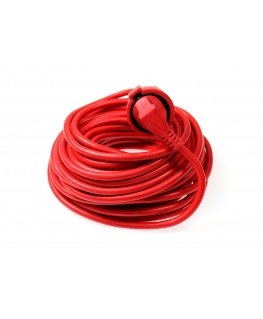 AS Schwabe Extension cables for indoor use, red power extension 25 m 1 AC outlet(s)