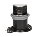 Orno Furniture socket - 10 cm extendable from the table top with USB charger and 1.5 m cable, 3x2P + Z, 2xUSB, INOX Orno Furniture socket - 10 cm extendable from the table top with USB charger and 1.5 m cable, 3x2P + Z, 2xUSB, INOX