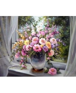 Beldizart Window bouquet 48*38 cm WD006