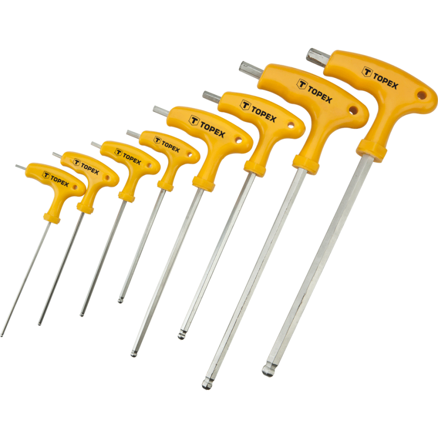 Topex hex key set, type T