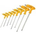 Topex hex key set, type T, 2-10mm, with ball, 8 pcs. (35D967) Topex hex key set, type T, 2-10mm, with ball, 8 pcs. (35D967)