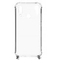 Evelatus Huawei P30 Lite Silicone Transparent with Necklace TPU Strap Space Gray