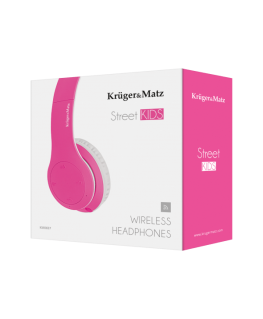 Kruger & Matz wireless headphones for children Street Kids Pink