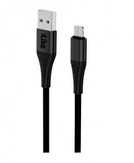 iLike - iLike Charging Cable for MicroUSB ICM01 Black 0.2m