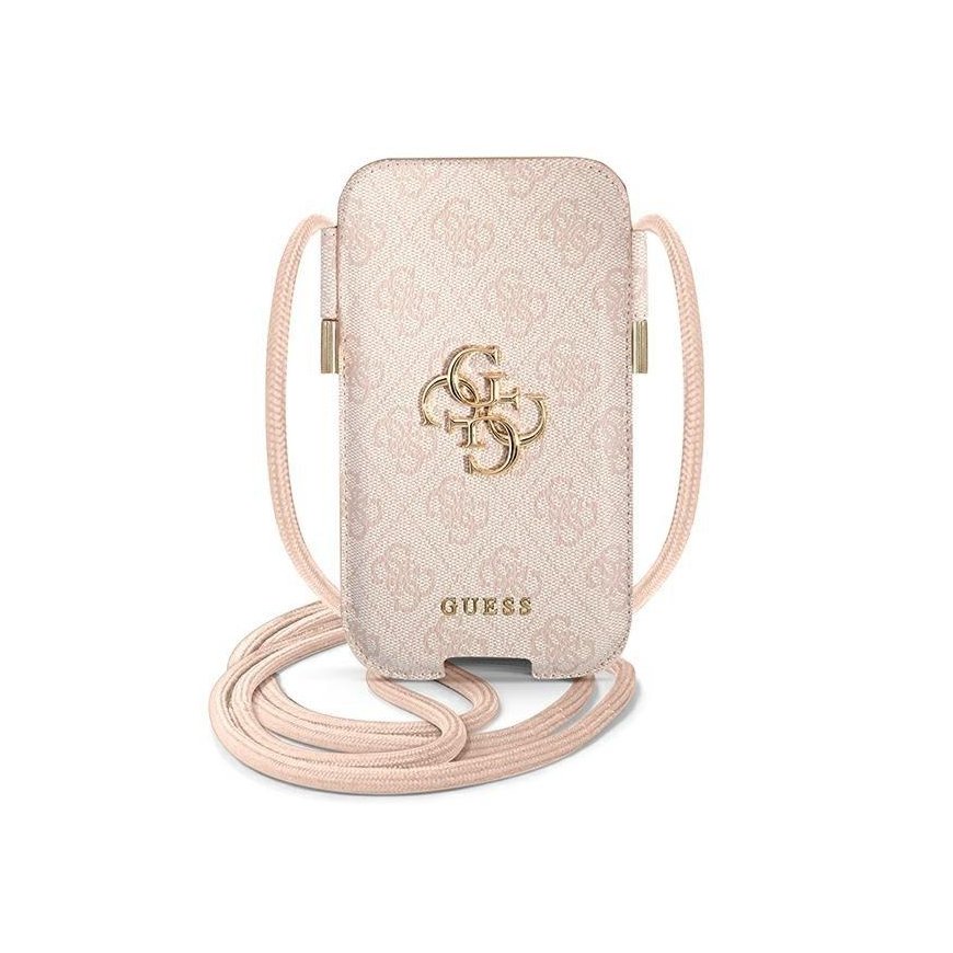 Guess Torebka GUPHL4GMGPI 6,7" rožinė/rožinė hardcase 4G Big Metal Logo