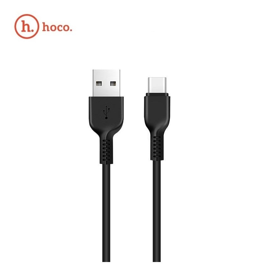 Hoco X20 Ultra Izturīgs-Mīksts Type-C uz USB 2.4A Datu & Ātrās Uzlādes kabelis 3m Melns