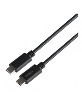 Deltaco USBC-1503-LSZH USB kabelis 2 m USB 3.2 Gen 2 (3.1 Gen 2) Juoda