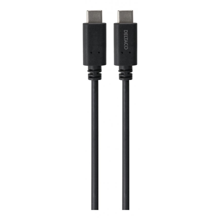 Deltaco USBC-1503-LSZH USB-kaabel 2 m USB 3.2 Gen 2 (3.1 Gen 2) Must – 2