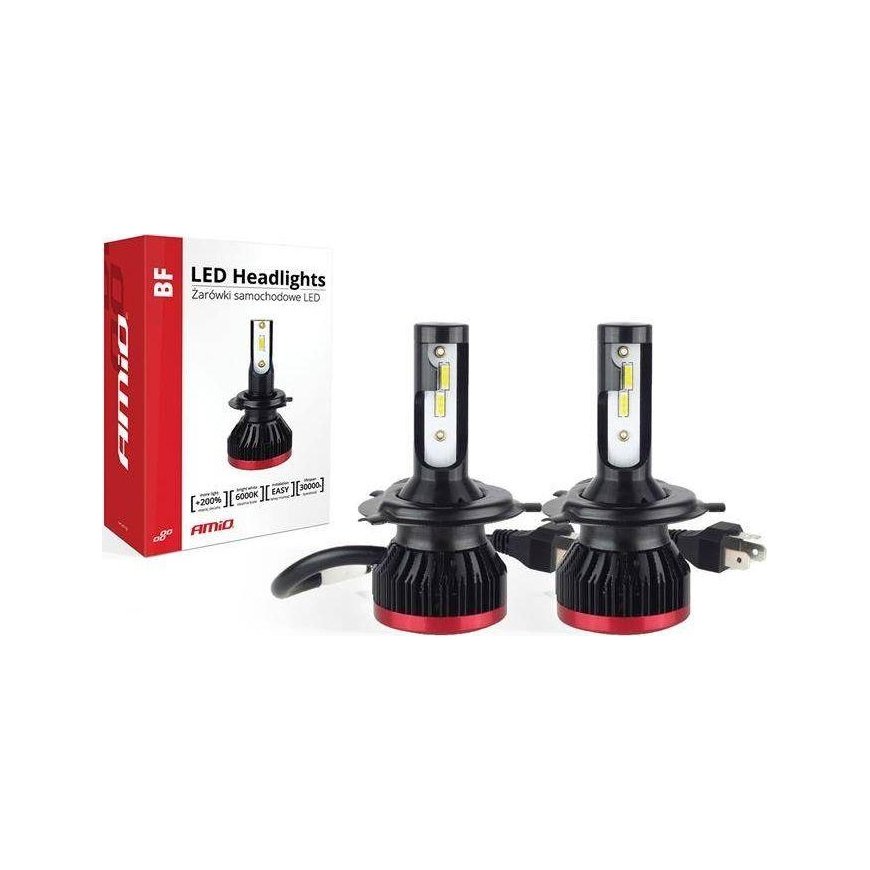 Automobilių led lemputės bf serijos amio h4 – 3