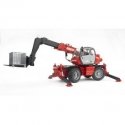 BRUDER krautuvas Manitou Telescopic MRT 2150 (su aksesuarais), 2129 BRUDER krautuvas Manitou Telescopic MRT 2150 (su aksesuarais), 2129