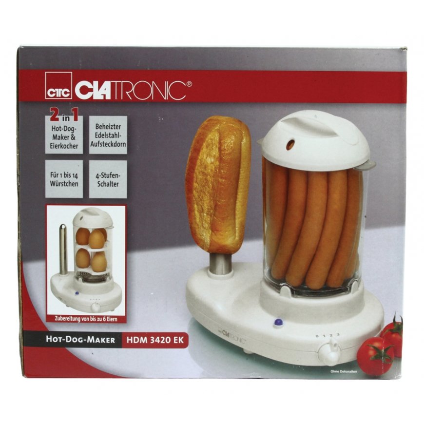Clatronic HDM 3420 EK Hot dogi aurutaja 350 W Valge – 4
