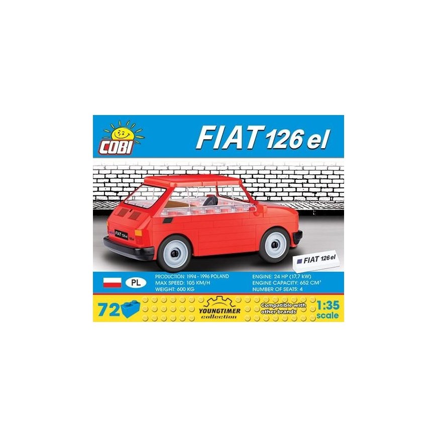 Cobi kaladėlės „Youngtimer Collection Fiat 126p el – 3