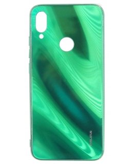 Evelatus Xiaomi Note 7 Water Ripple Full Color Electroplating Tempered Glass Case Green