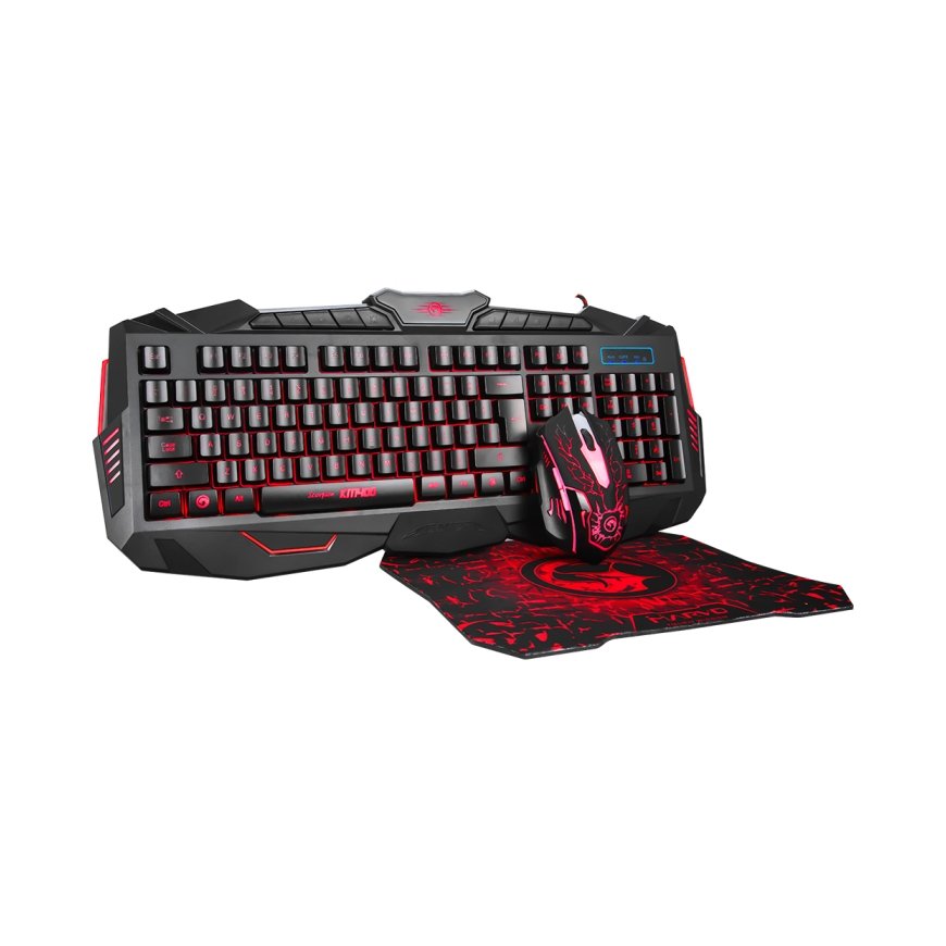 Marvo KM400+G1 keyboard Mouse included USB Black – 2