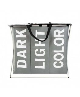 Ruhhy Laundry basket - 3 chambers on a folding frame