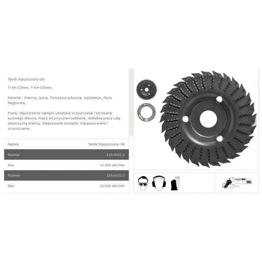 Tarpol Tarnik, Recessed 22.2 × 125mm Universal (T-64-125mm)