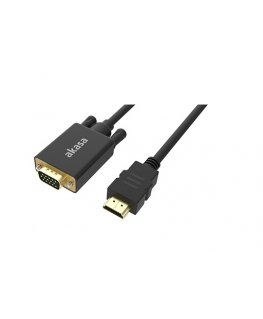 Akasa AK-CBHD26-20BK vaizdo kabelio adapteris 2 m HDMI A tipo (standartinis) VGA (D-Sub) Juoda