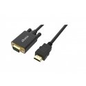 Akasa AK-CBHD26-20BK видео кабель адаптер 2 m HDMI Тип A (Стандарт) VGA (D-Sub) Черный Akasa AK-CBHD26-20BK видео кабель адаптер 2 m HDMI Тип A (Стандарт) VGA (D-Sub) Черный