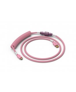Glorious PC Gaming Race Coiled Pink 1.37 m USB Type-A, USB Type-C