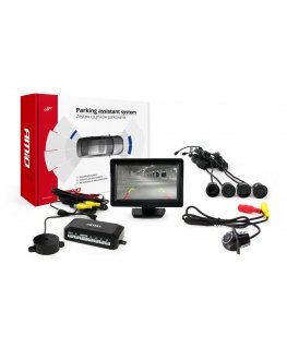 Amio Parking sensor kit tft01 4.3 inch with camera hd-305 LED 4 black sensors
